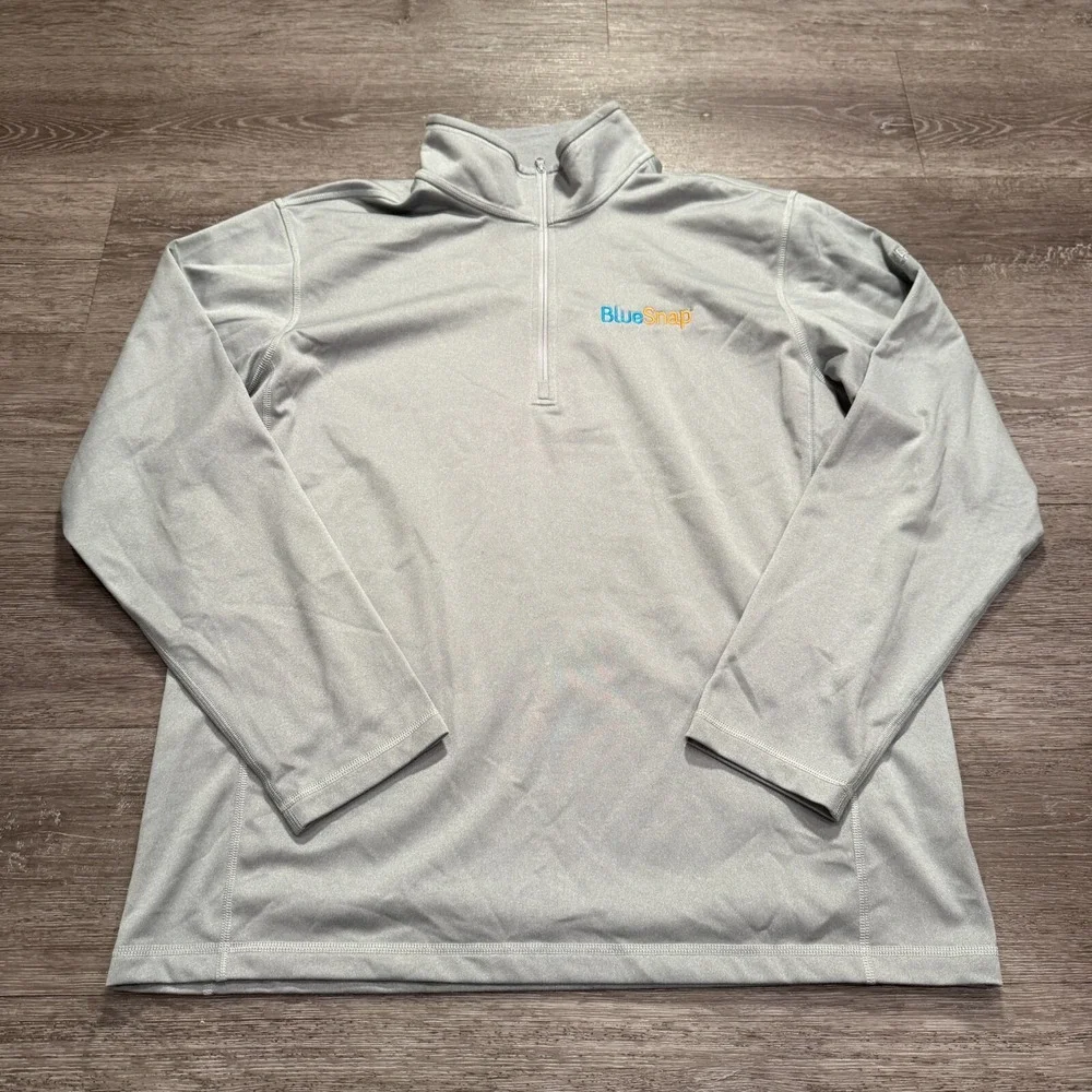 The North Face Jacket XL Grey Polyester Quarter Zip Pullover BlueSnap Gorpcore